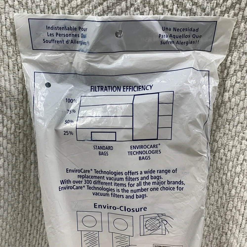 12 Electrolux Allergy Micro filtration Canister Style C Vacuum Bags‎ Envirocare